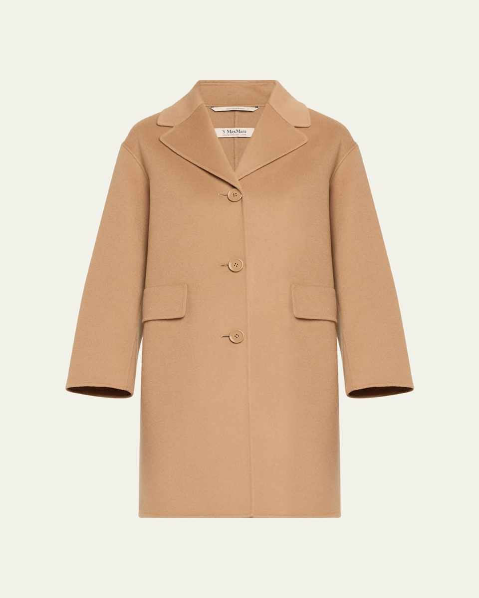 Cielo Single-Breasted Wool Coat